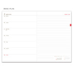 Weekly plan - 2018 Flow B6 dated weekly planner