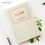 Milky beige - 2018 Flow B6 dated weekly planner