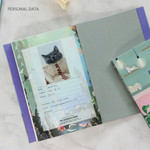 Personal data - The Bon Bon illustration undated weekly diary