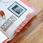 Coral pink - Fresh day PU adhesive index tab sticker