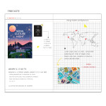 Free note - Pictogram simple life medium undated weekly diary 