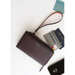 Smartphone pocket pouch wallet organizer lofoten - chocolate