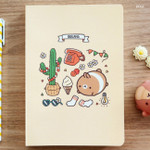 Beige - Molang undated weekly diary agenda