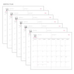 Monthly plan - 2018 Blanc dated weekly diary agenda with tassel