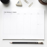 The Weekly times desk planner notepad