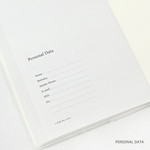 Personal data - 2018 Rim pattern dated monthly planner