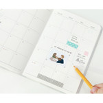 Monthly plan - 2018 Rim pattern dated monthly planner
