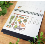 2018 Molang illustration spiral bound medium desk calendar