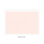 Yearly plan - 2018 Pattern standing dated monthly planner