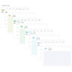 Monthly plan - 2018 Pattern standing dated monthly planner