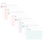 Monthly plan - 2018 Pattern standing dated monthly planner