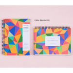 Color geometric - 2018 Pattern standing dated monthly planner
