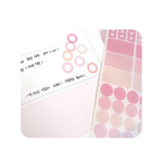 Colorful deco transparent clear sticker set 