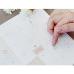 Colorful deco transparent clear sticker set 