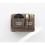Inner pocket - ICONIC Plain cosmetic makeup medium zipper pouch
