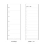 Composition - DESIGN IVY Ggo deung o spiral undated weekly desk scheduler note
