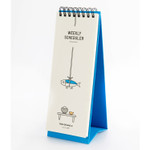 DESIGN IVY Ggo deung o spiral undated weekly desk scheduler note