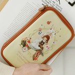 Alice - Indigo Classic story illustration zip around pencil case pouch