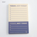 Violet - Good habits Today not today to do list notepad 