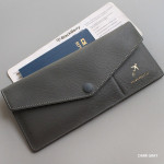 Dark gray - Think about W soft envelope passport case