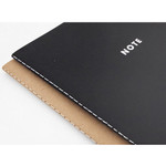 Detail of Modern thread bound A5 plain notebook