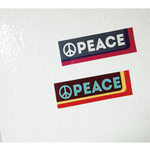 Peace -UNIVERSAL CONDITION Vintage Typography Message Sticker Set