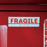 Fragile - UNIVERSAL CONDITION Vintage Typography Message Sticker Set