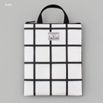 Black - BNTP Coated cotton medium document tote bag