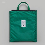 Green - BNTP Coated cotton medium document tote bag