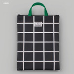 Green - BNTP Coated cotton large document tote bag