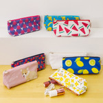 Pattern canvas zipper pouch