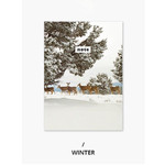 Winter - Photograph mini small lined notebook