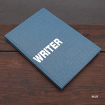 Blue - Writer hardcover plain and lined notebook