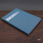 Blue - Engineer hardcover grid notebook
