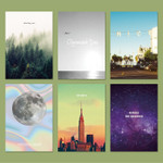 But today illustration letter paper and envelope set