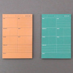 Today's diet schedule notepad