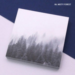 Misty forest - But today memo notepad