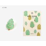 07 Tree - Dailylike Daily 24k gold plated badge