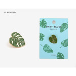 05 Monstera - Dailylike Daily 24k gold plated badge
