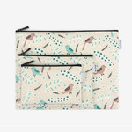 Dailylike Laminated cotton fabric zipper pouch - Air in forest