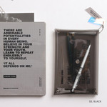 02 Black - Wanna This Square clear pocket folding pouch bag