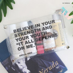 05 twinkle - Wanna This Square clear folding pouch bag