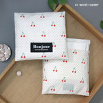01 White cherry - women's pad pouch cotton pouch