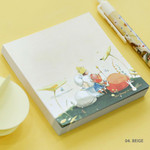 04. Beige - Indigo Classic story Alice memo notepad