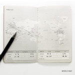 World map - O-check Light travel daily planner notebook World map - O-check Light travel daily planner notebook