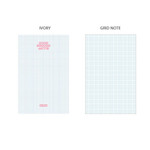 Ivory - bookmark large notebook