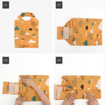 Dailylike Pocket small shopping travel foldable shoulder bag