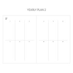 Yearly plan 2 - 2019 Dear moon large dated weekly diary