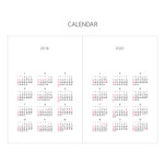 Calendar - 2019 Dear moon large dated weekly diary