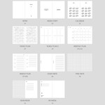 Composition of 2019 Dear moon large dated weekly diary